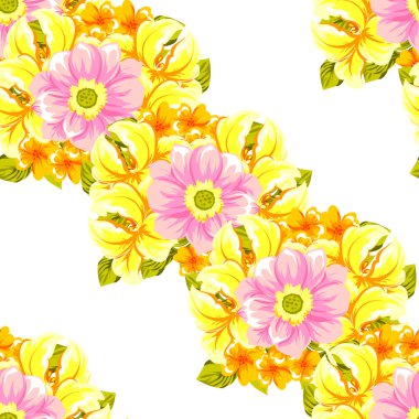 Renk çiçek seamless modeli