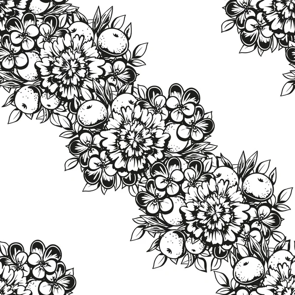 Fond motif fleur — Image vectorielle