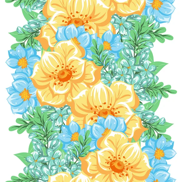 Blume Muster Hintergrund — Stockvektor