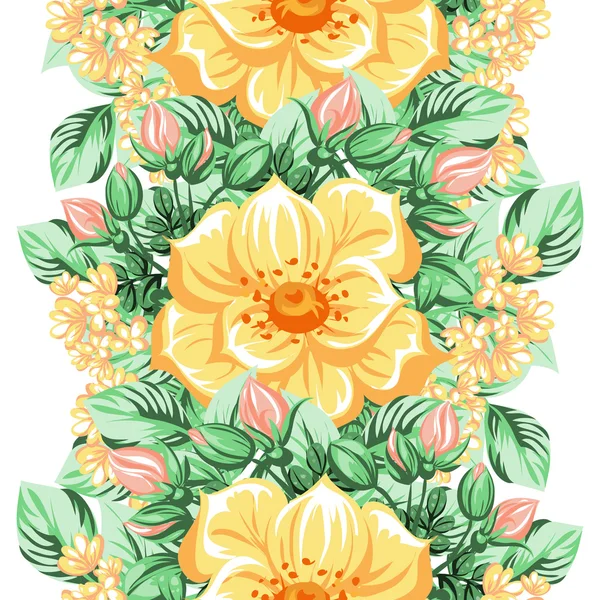 Fond motif fleur — Image vectorielle