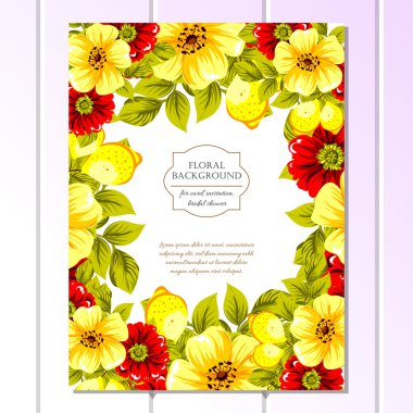 Renk tebrik düğün davetiye kartı