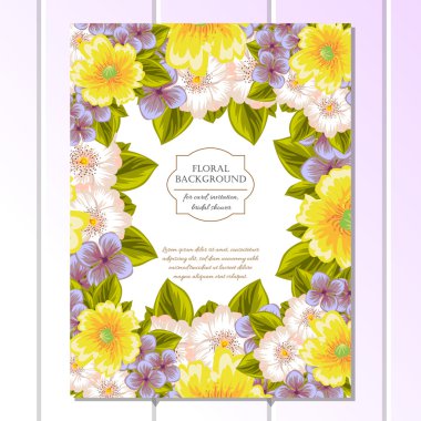 Renk tebrik düğün davetiye kartı