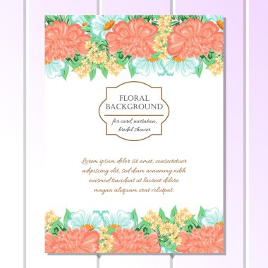 çiçekli narin davet