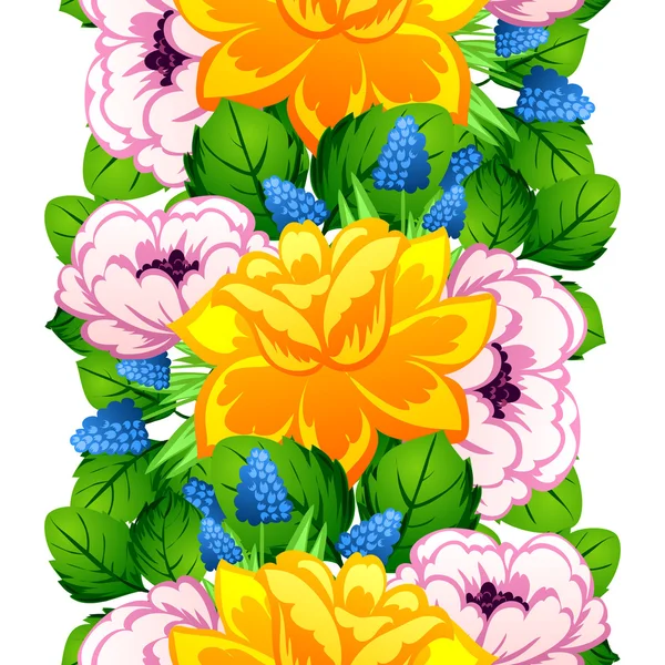 Fond motif fleur — Image vectorielle