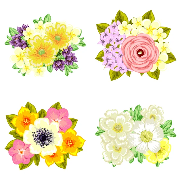 Çiçek buketleri seti