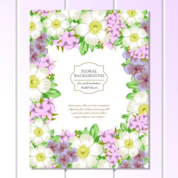 Tarjeta de invitación de boda de saludo colorido — Vector de stock