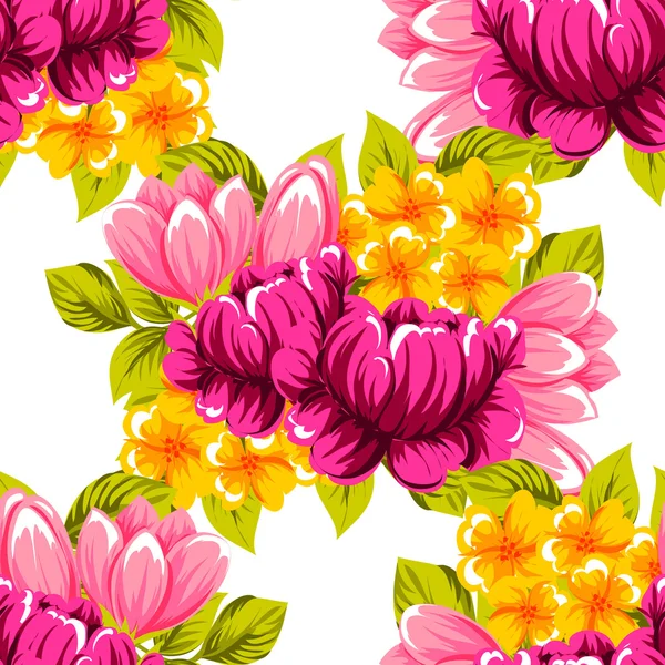 Fond motif fleur — Image vectorielle