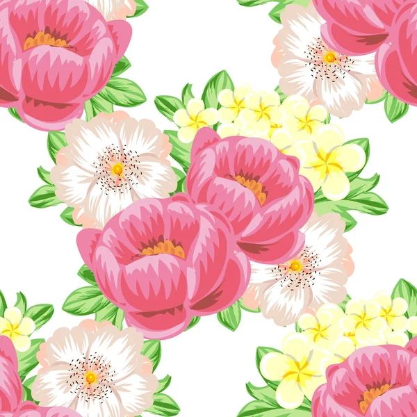 Blume Muster Hintergrund — Stockvektor