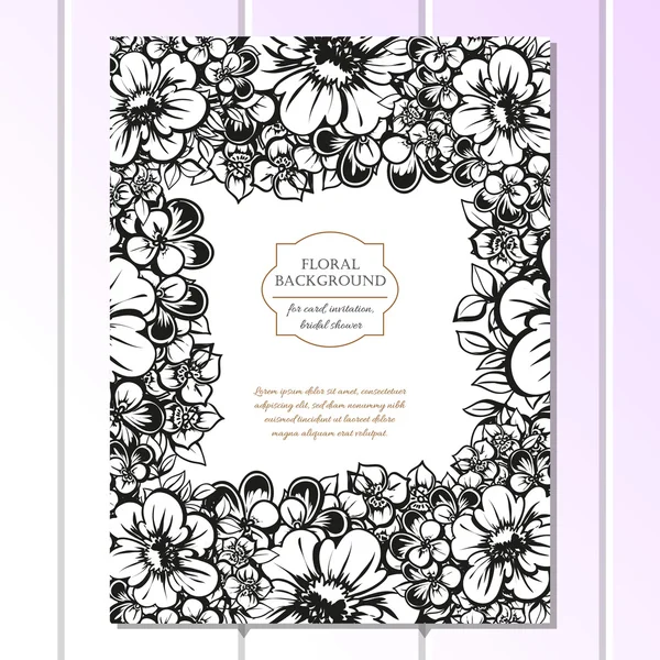 Carte d'invitation de mariage de salutation couleur — Image vectorielle