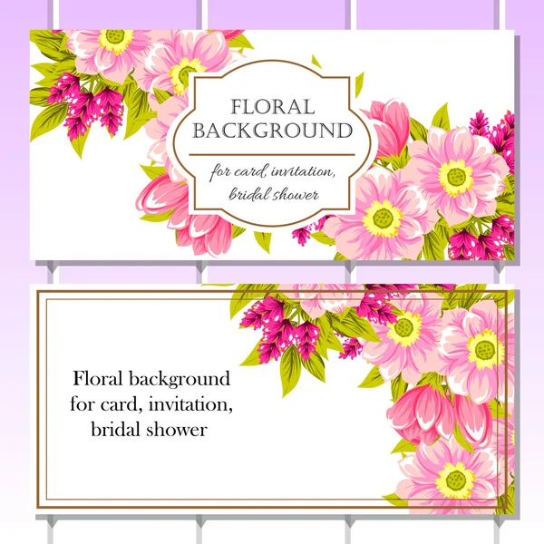 Beautiful floral border — Stock Vector