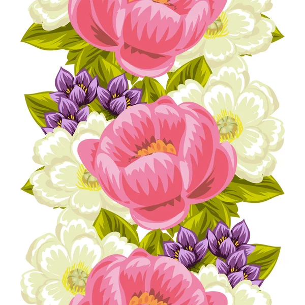 Fond motif fleur — Image vectorielle