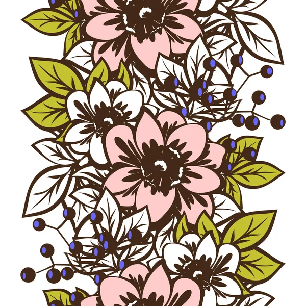 Fond motif fleur — Image vectorielle