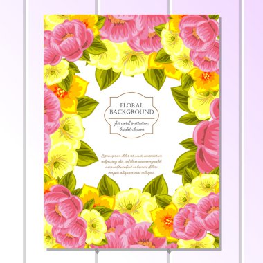 çiçekli narin davet