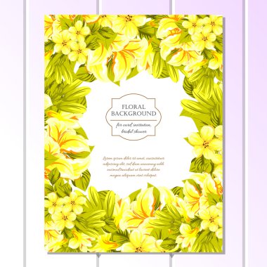 çiçekli narin davet