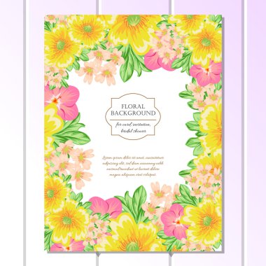 renkli tebrik düğün davetiye kartı