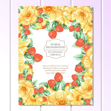 renkli tebrik düğün davetiye kartı