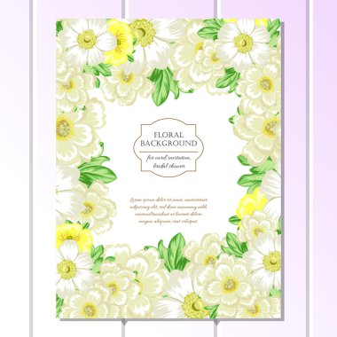 Renk tebrik düğün davetiye kartı