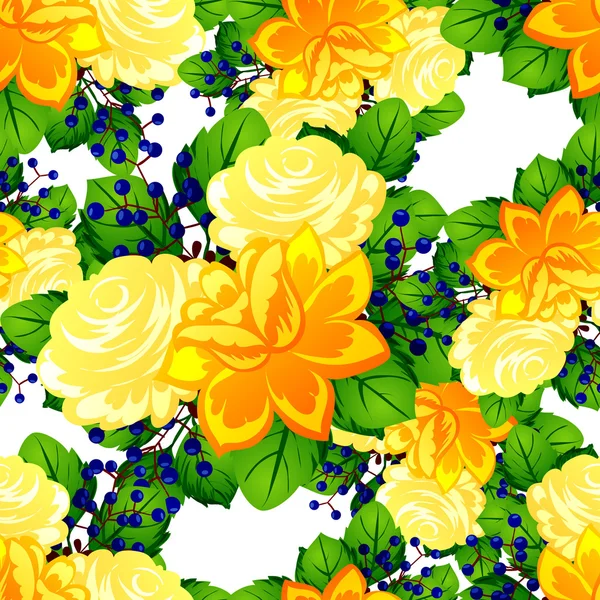 Blume Muster Hintergrund — Stockvektor