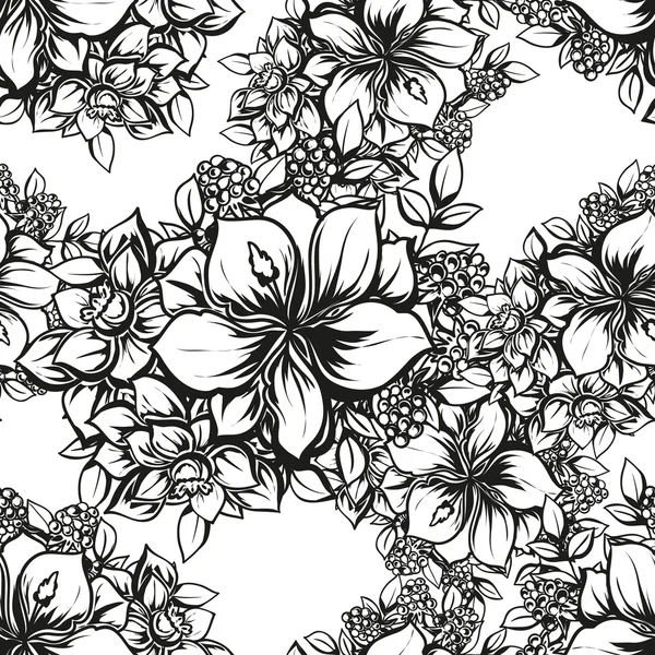 Doğrusal siyah beyaz seamless modeli 