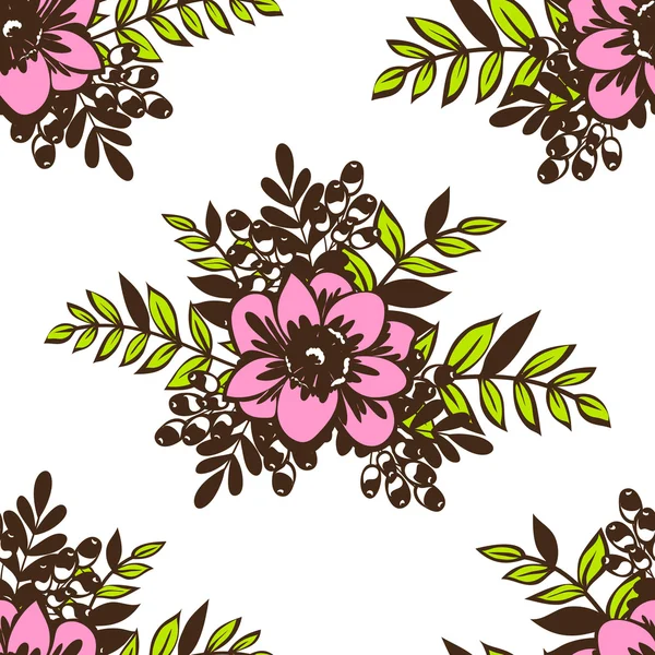 Fond motif fleur — Image vectorielle