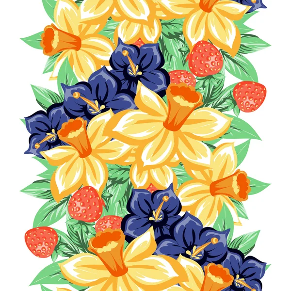 Fond motif fleur — Image vectorielle