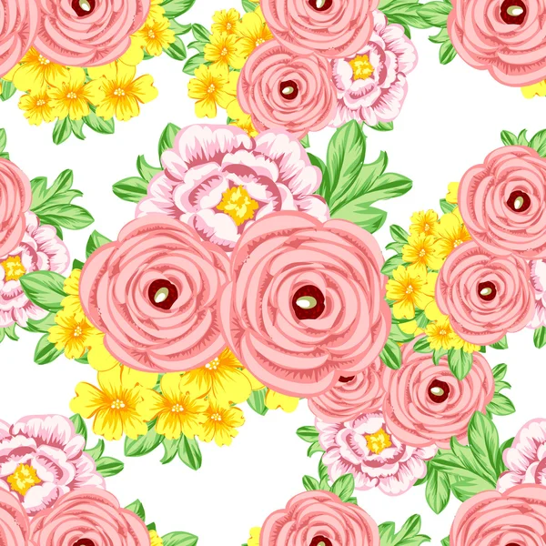 Blume Muster Hintergrund — Stockvektor