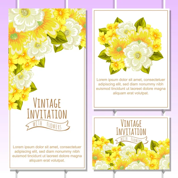 Beautiful floral border — Stock Vector