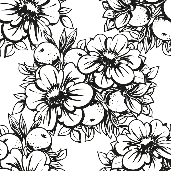 Doğrusal siyah beyaz seamless modeli 