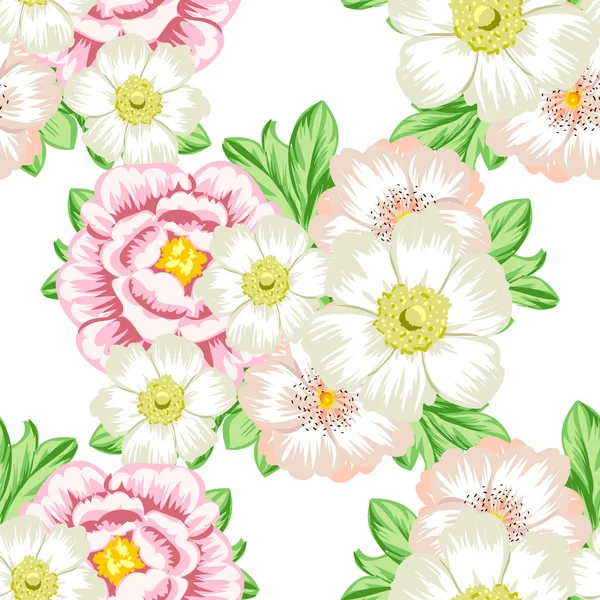 Blume Muster Hintergrund — Stockvektor