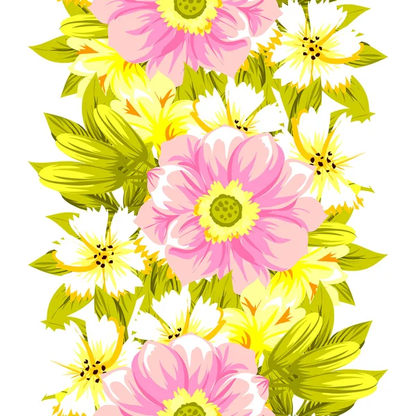 Fond motif fleur — Image vectorielle