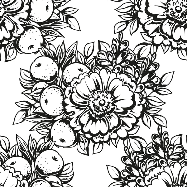 Doğrusal siyah beyaz seamless modeli 