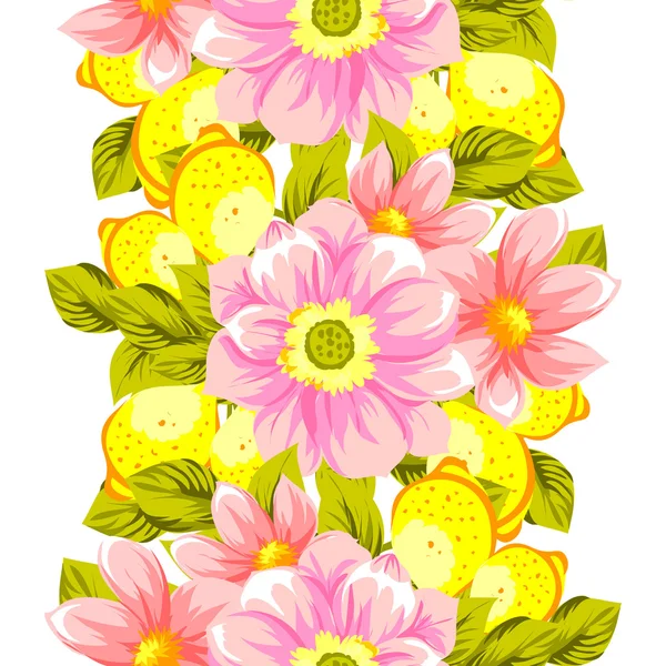 Fond motif fleur — Image vectorielle