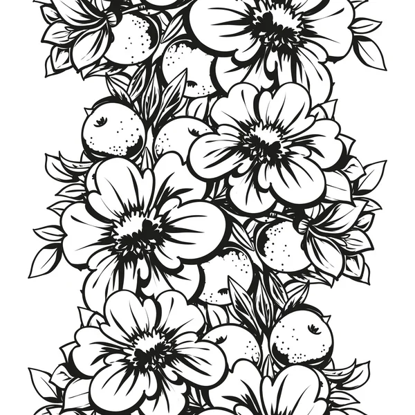 Doğrusal siyah beyaz seamless modeli 