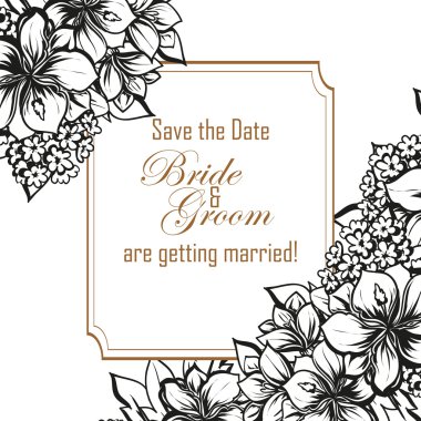 Çiçek ile doğrusal davet