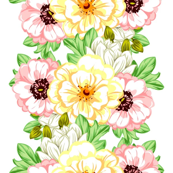 Blume Muster Hintergrund — Stockvektor