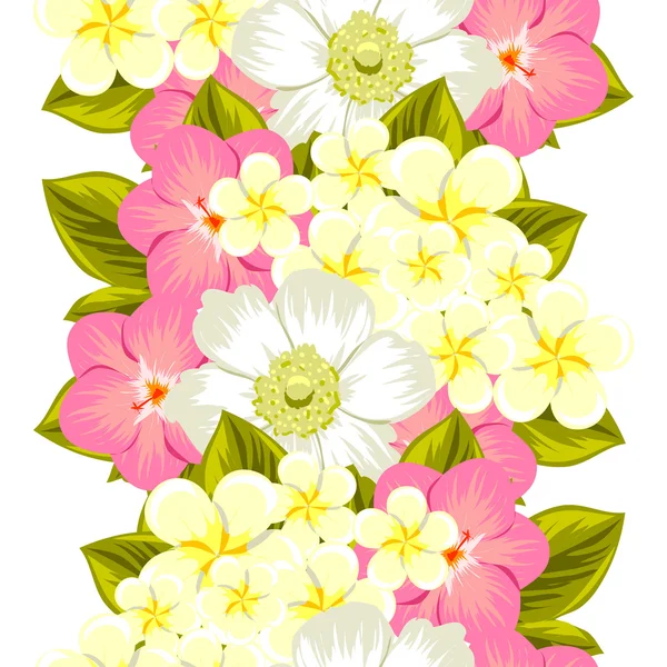 Fond motif fleur — Image vectorielle