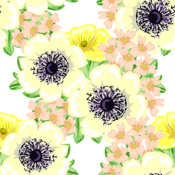 Blume Muster Hintergrund — Stockvektor