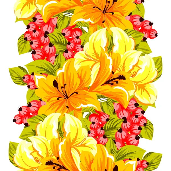 Fond motif fleur — Image vectorielle