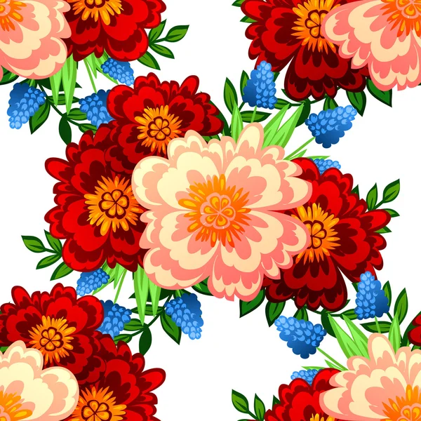 Fond motif fleur — Image vectorielle