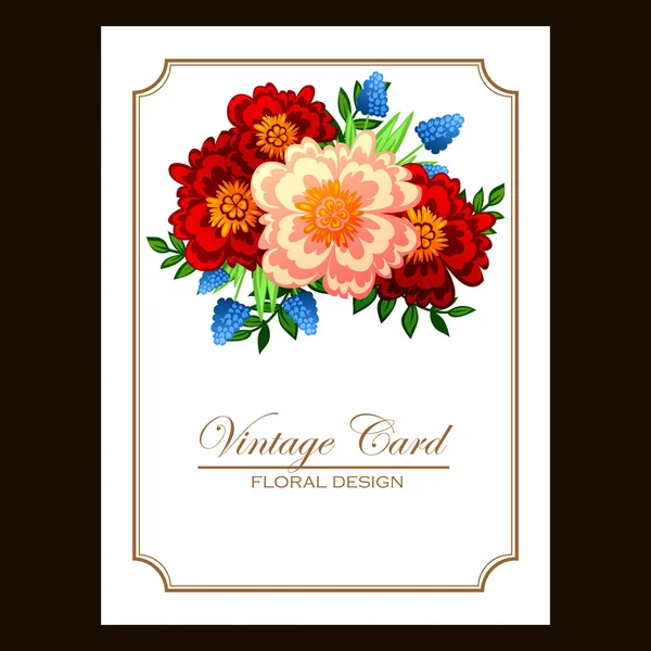 Beautiful floral border — Stock Vector