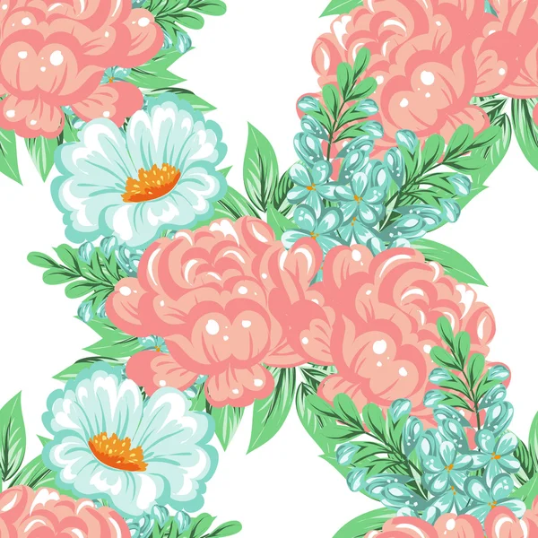 Blume Muster Hintergrund — Stockvektor