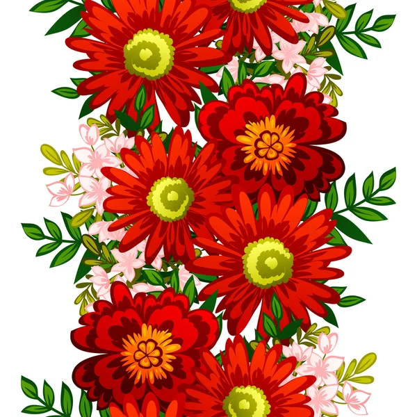 Modello di fiore sfondo — Vettoriale Stock