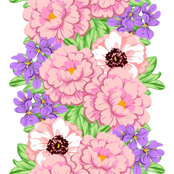 Blomma mönster bakgrund — Stock vektor