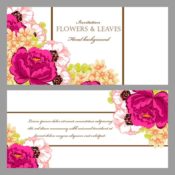 Mooie bloemen grens — Stockvector