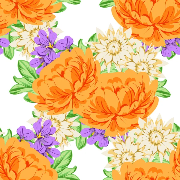 Flower pattern background — Stock Vector