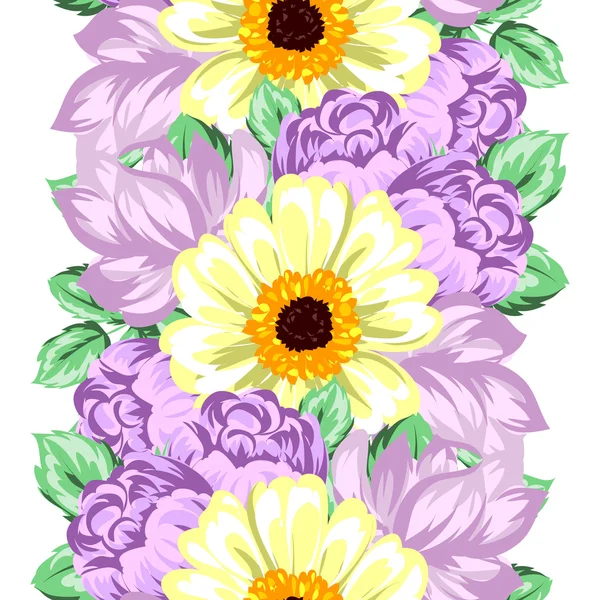 Fond motif fleur — Image vectorielle