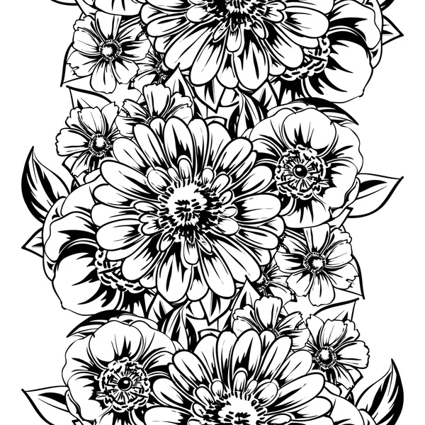 花のパターンの背景 — ストックベクタ