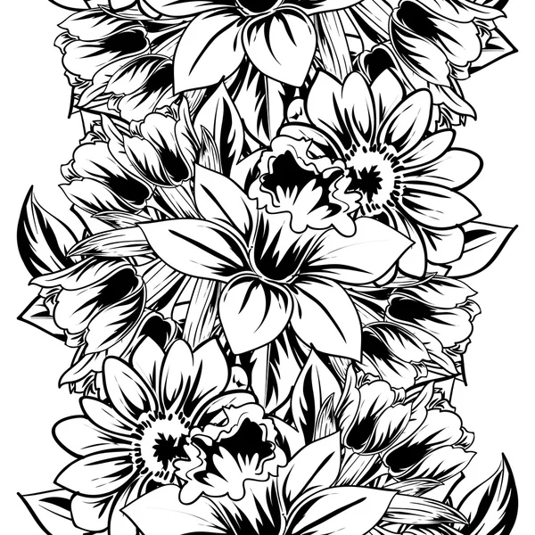 Fond motif fleur — Image vectorielle