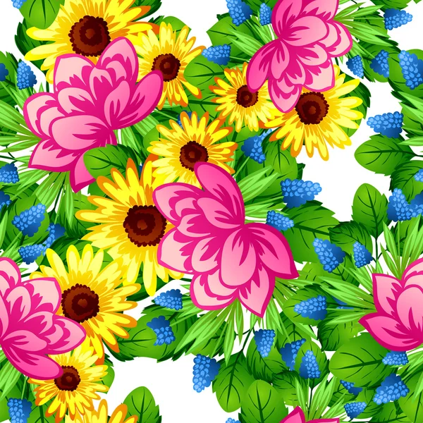 Flower pattern background — Stock Vector