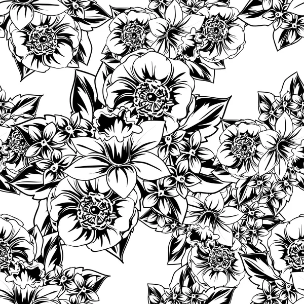 Fond motif fleur — Image vectorielle